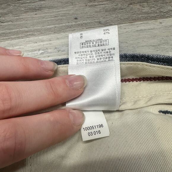 Brooks Brothers Red Fleece Blue Tan Mens 36 Flat Front Linen Chino Shorts EUC - Picture 10 of 10